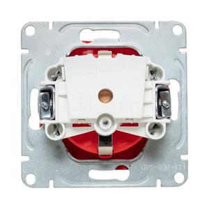 Розетка СП Эпика 16А с заземл. защ. шторки механизм красн. EKF UP1-SOR-111