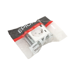 Розетка СП Эпика 16А с 2 USB-A+С с заземл. защ. шторки механизм бел. EKF UP1-SOW-111-USBA+USBC