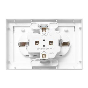 Розетка 2-м СП Эпика 16А IP44 с заземл. защ. шторки с рамкой с крышками механизм бел. EKF UP1-SOW-211-44
