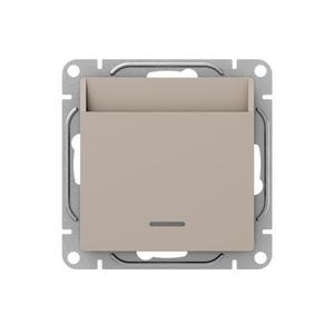Выключатель карточный СП Эпика с подсветкой механизм крем. EKF UP1-SWI-card