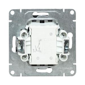 Выключатель 2-кл. СП Эпика механизм мокко EKF UP1-SWM-20