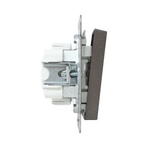 Выключатель кнопочный 2-кл. СП Эпика механизм мокко EKF UP1-SWM-23