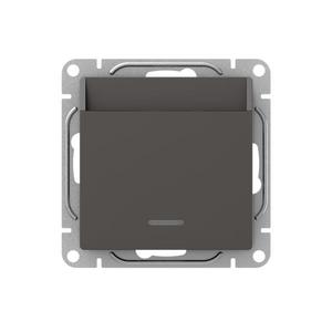 Выключатель карточный СП Эпика с подсветкой механизм мокко EKF UP1-SWM-card