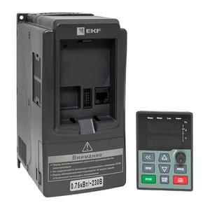 Преобразователь частоты 0.75/1.5кВт 1х230В VECTOR-100 PROxima EKF VT100-0R7-1B
