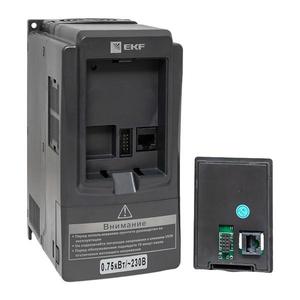 Преобразователь частоты 0.75/1.5кВт 1х230В VECTOR-100 PROxima EKF VT100-0R7-1B