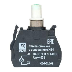 Лампа сменная с основанием XB4 зел. 400В PROxima EKF XB4-ELL-G