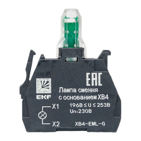 Лампа сменная с основанием XB4 зел. 230В PROxima EKF XB4-EML-G