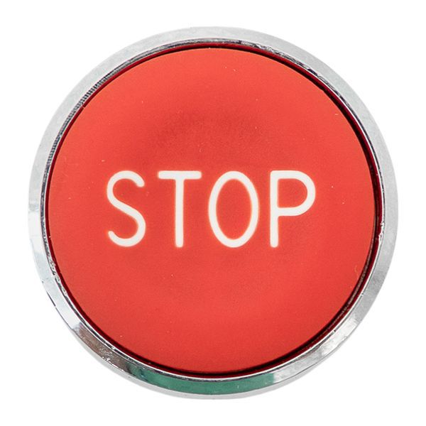 Механизм кнопки исполнительный "STOP" XB4 IP65 плоский возвратный без фиксации красн. EKF XB4BA-4158C-65