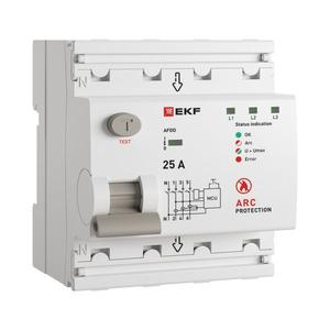 Устройство защиты от дугового пробоя (УЗДП) 3P+N 25А PROxima EKF afdd-4-25-pro