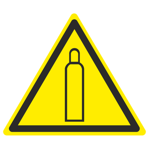 Знак W 19 "Газовый баллон" 200х200мм пленка самоклеящаяся EKF an-w-19