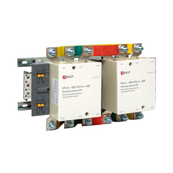 Контактор реверсивный КТЭ-1 225А кат. 400В AC 2НО EKF ctr-b-r-225-380