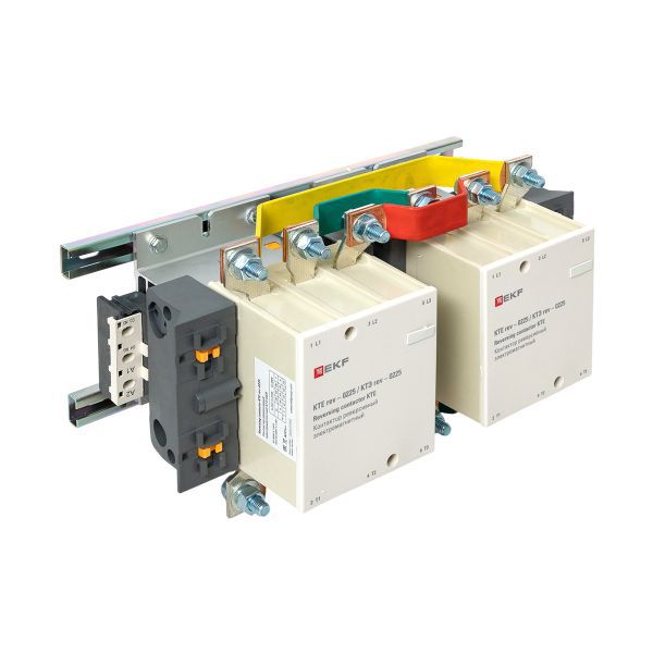 Контактор реверсивный КТЭ-1 225А кат. 400В AC 2НО EKF ctr-b-r-225-380