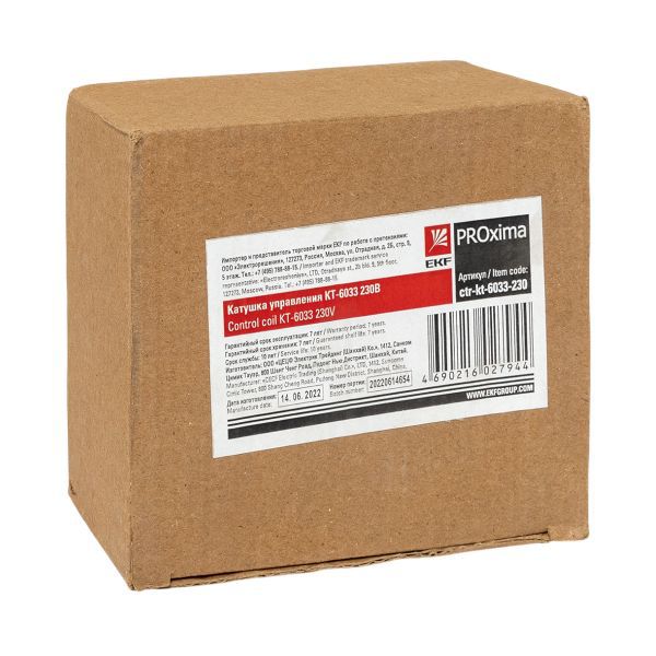 Катушка управления КТ-6033 230В EKF ctr-kt-6033-230