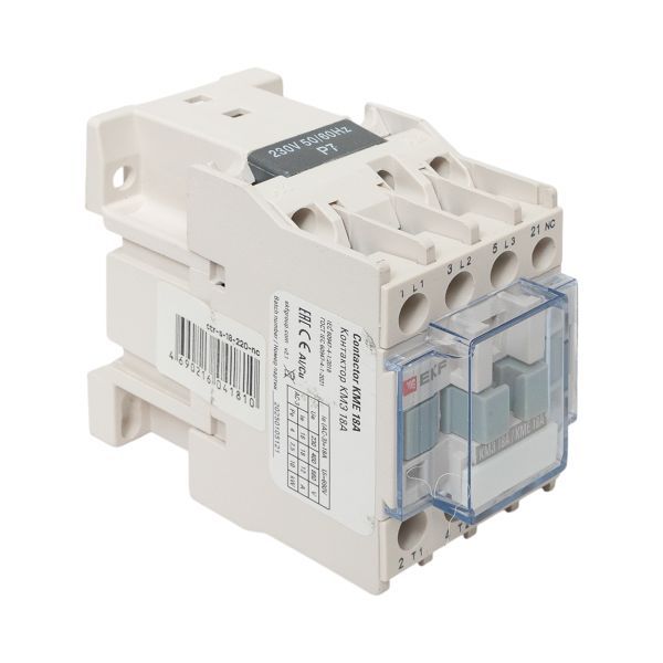 Контактор КМЭ-1 18А кат. 230В AC 1НЗ EKF ctr-s-18-220-nc