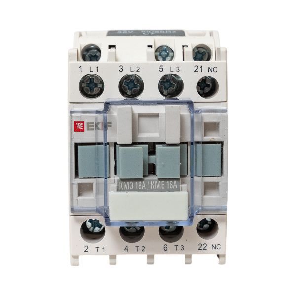Контактор КМЭ-1 18А кат. 36В AC 1НЗ EKF ctr-s-18-36-nc