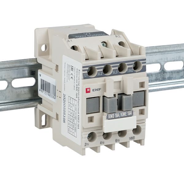 Контактор КМЭ-1 18А кат. 400В AC 1НЗ EKF ctr-s-18-380-nc