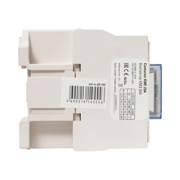 Контактор КМЭ-2 25А кат. 110В AC 1НЗ EKF ctr-s-25-110-nc