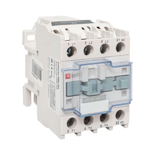 Контактор КМЭ-2 25А кат. 230В AC 1НЗ EKF ctr-s-25-220-nc