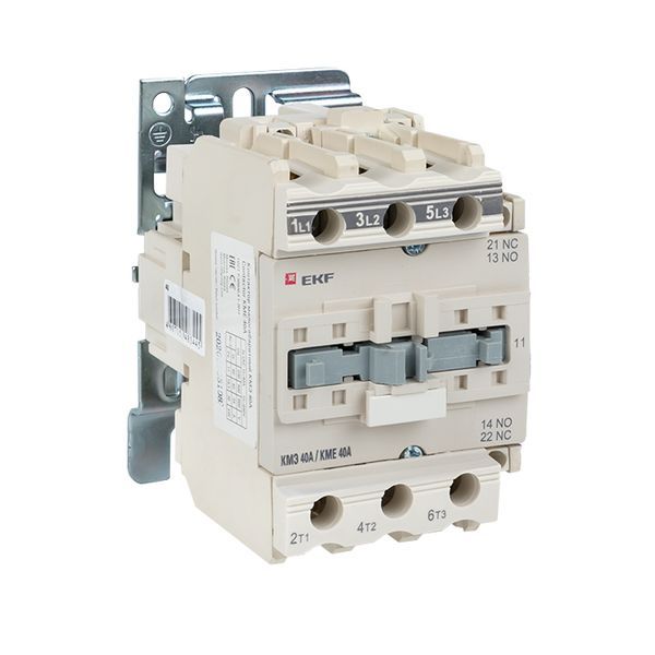 Контактор КМЭ-3 40А кат. 24В AC 1НО+1НЗ EKF ctr-s-40-24