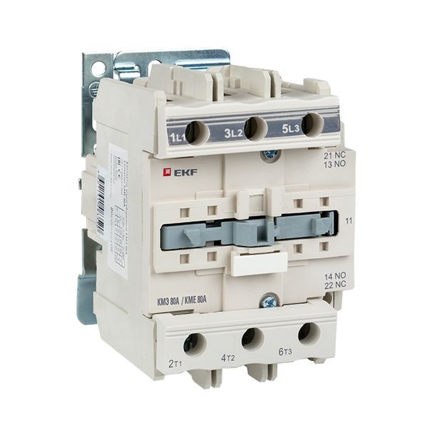 Контактор КМЭ-3 80А кат. 36В AC 1НО+1НЗ EKF ctr-s-80-36