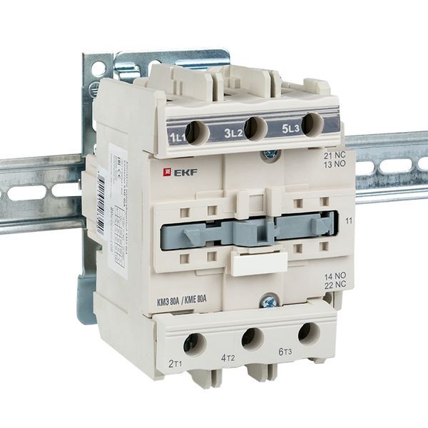Контактор КМЭ-3 80А кат. 36В AC 1НО+1НЗ EKF ctr-s-80-36