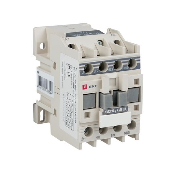 Контактор КМЭ-1 9А кат. 230В AC 1НО EKF ctr-s-9-220