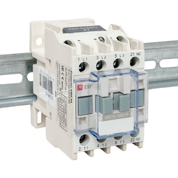 Контактор КМЭ-1 9А кат. 230В AC 1НЗ EKF ctr-s-9-220-nc