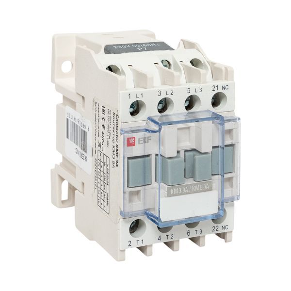 Контактор КМЭ-1 9А кат. 230В AC 1НЗ EKF ctr-s-9-220-nc