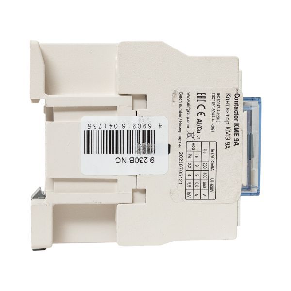 Контактор КМЭ-1 9А кат. 230В AC 1НЗ EKF ctr-s-9-220-nc