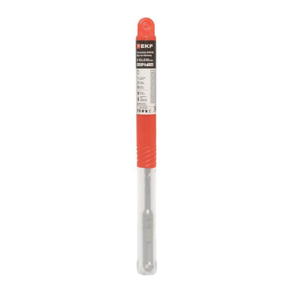 Бур по бетону SDS-plus 10х210 мм (4 резца) Professional EKF db-10-210-4x4-ue