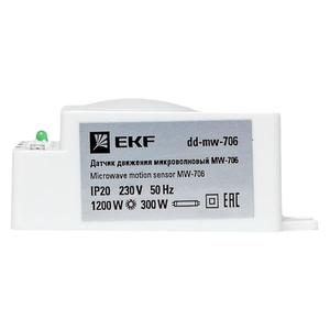 Датчик движения микроволновый MW-706 1200Вт 360град. до 10м IP20 бел. EKF dd-mw-706