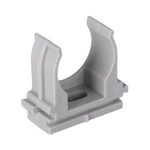 Держатель для труб (клипса) для ручного монтажа d25мм сер. Plast (уп.100шт) EKF derj-z-25sn