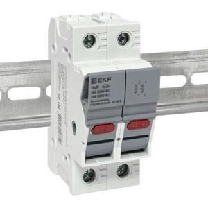 Предохранитель-разъединитель DF 10х38 2п (тип ПВЦ) EKF df102-e
