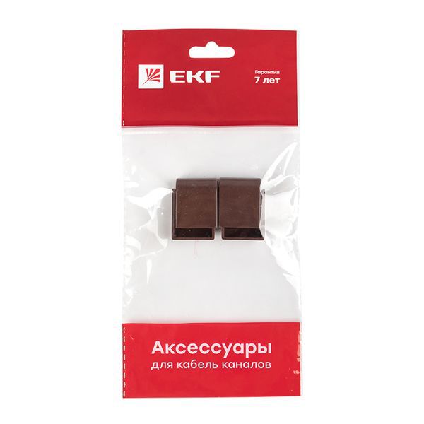 Заглушка 20х10 под темн. дерево Plast PROxima (уп.4шт) EKF ecd-20-10x4
