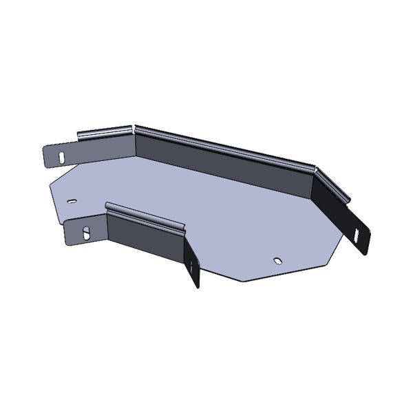 Угол для лотка горизонт. 45град. 80х100 плоский EKF g4580100-FL