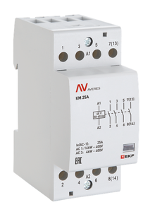 Контактор модульный КМ 40А 2NО 110В AC (2 мод.) AVERES EKF km-av-2-40-20-110V