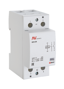 Контактор модульный КМ 63А 2NC 230В AC (2 мод.) AVERES EKF km-av-2-63-02-230V