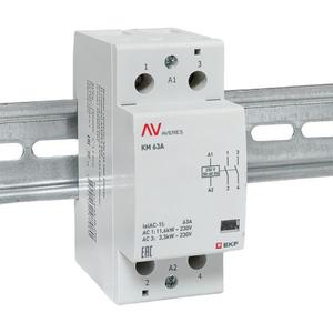 Контактор модульный КМ 63А 2NО 230В AC (2 мод.) AVERES EKF km-av-2-63-20-230V