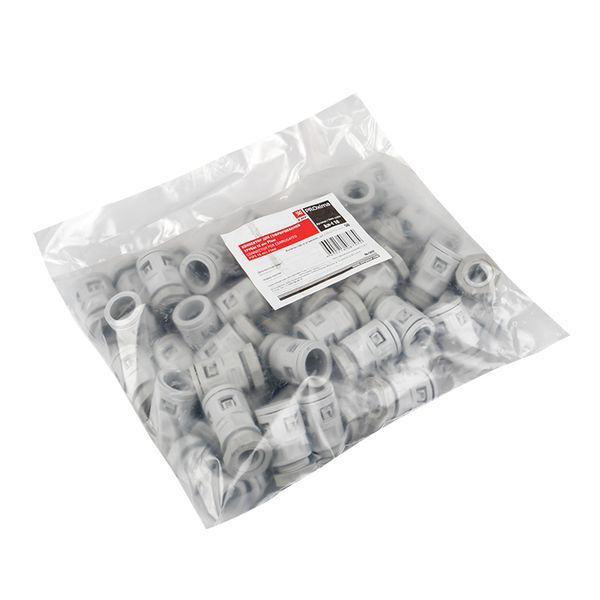 Коннектор для гофр. трубы 16мм (уп.50шт) Plast EKF kn-t-16