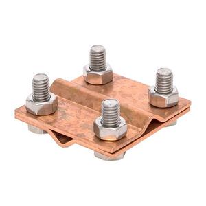 Зажим крестовидный прут-прут (пластина 57х57мм) Cu PROxima EKF lp-g3109-cu