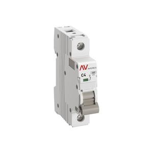 Выключатель автоматический модульный 1п C 4А 10кА AV-10 AVERES EKF mcb10-1-04C-av