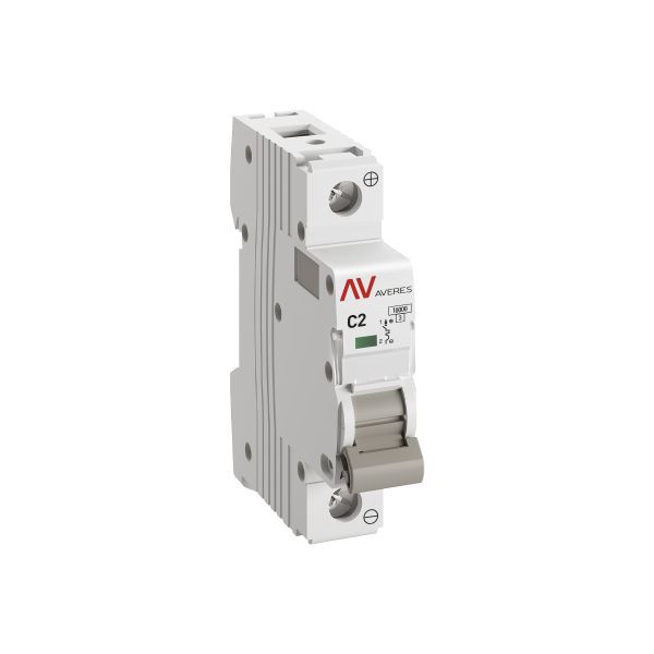 Выключатель автоматический 1п C 2А 10кА AV-10 DC AVERES EKF mcb10-DC-1-02C-av