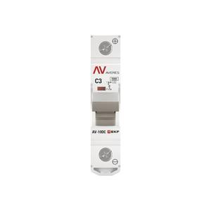 Выключатель автоматический 1п C 3А 10кА AV-10 DC AVERES EKF mcb10-DC-1-03C-av