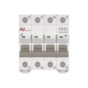 Выключатель автоматический модульный 4п L 1А 10кА AV-10 DC AVERES EKF mcb10-DC-4-01L-av