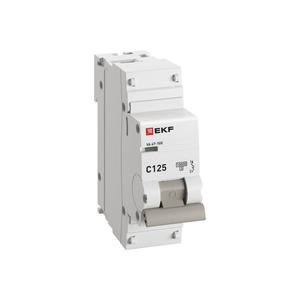 Выключатель автоматический модульный 1п C 125А 10кА ВА 47-100 PROxima EKF mcb47100-1-125C-pro