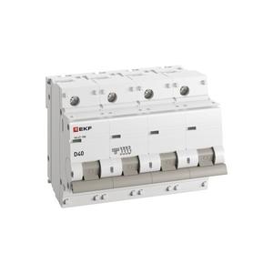Выключатель автоматический модульный 4п D 40А 10кА ВА 47-100 PROxima EKF mcb47100-4-40D-pro