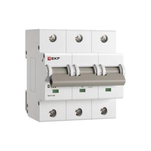 Выключатель автоматический модульный 3п D 100А 15кА ВА 47-125 PROxima EKF mcb47125-3-100D