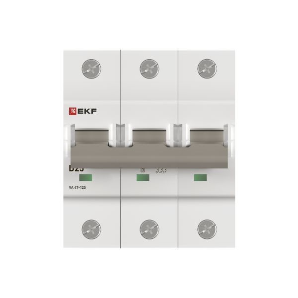 Выключатель автоматический 3п D 25А 15кА ВА 47-125 PROxima EKF mcb47125-3-25D