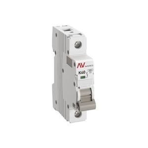 Выключатель автоматический модульный 1п K 40А 6кА AV-6 AVERES EKF mcb6-1-40K-av