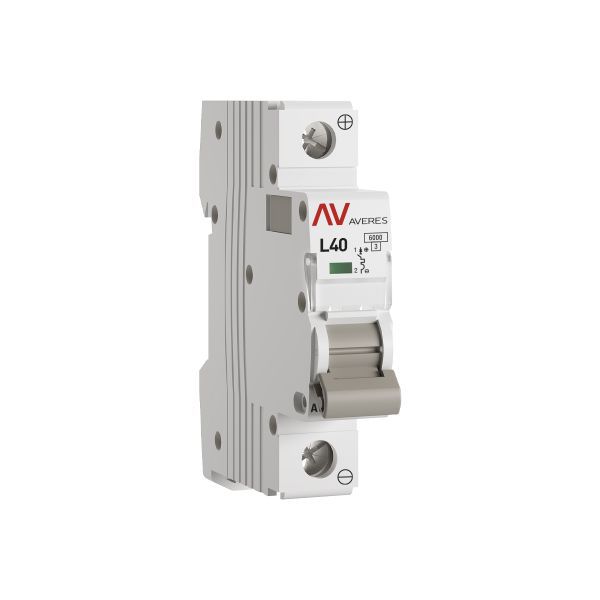 Выключатель автоматический модульный 1п L 40А 6кА AV-6 DC AVERES EKF mcb6-DC-1-40L-av